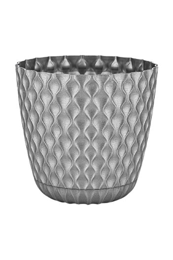 ToXA 2 Adet 5 Litre 20cm Tabaklı Delikli Plastik Vera Saksı