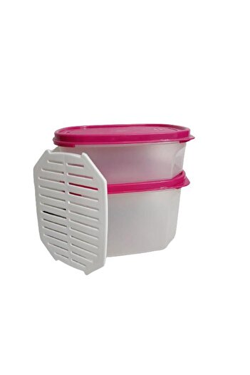 Geseus Moon Star Cheese Storage Container with Strainer Airtight 1.8+0.9 Liter-mid-st200