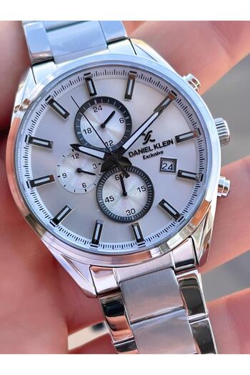Daniel Klein Special Leather Boxed Steel Cord Internal Functions Active 3 Atm Water Resistant Men's Wrist Watch