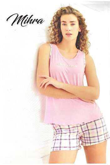 Mihra 50106-48 Athlete-Pants Panty Set Pink