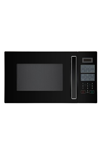 Edison black microwave, 11 temperature levels, 30 litres