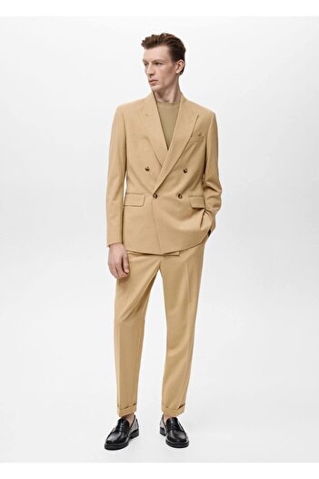 MANGO Man Boston regular fit kruvaze blazer ceket
