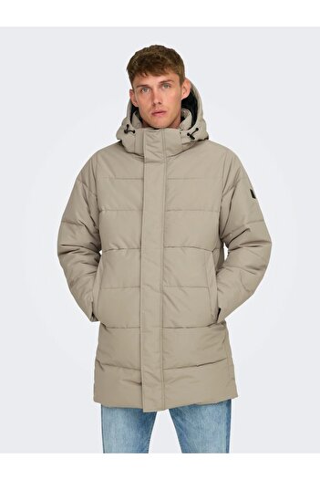 Only & Sons 22020156 ONSCARL LIFE LONG QULTED COAT OTW NOOS