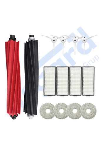 Asgard Grup Roborock Q Revo Master compatibil 1 perie principală 4 perii laterale 4 filtre 4 mopuri