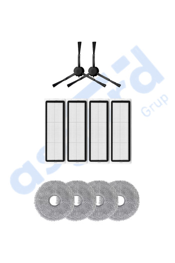 Asgard Grup DREAME X20 MAX-X20 PRO COMPATIBIL 2 perii laterale 4 filtre 4 mopuri