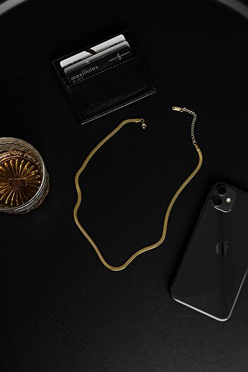 Flaw Wear Altın Sarısı Snake Kolye