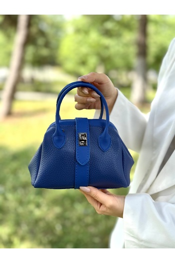 DEV 3 ADAM Nçs Saks Blue Mini Women's Hand and Shoulder Bag - Minimal State of Elegance (En:18~Boy:13)