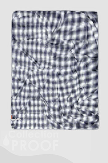 HAMUR Proof Liquid Proof 100X140 cm Baby Kids Play Event Activity Nutrition Cover Checkers Denim