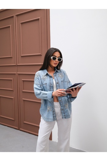 SOLİS MODA Cămașă de denim pentru femei