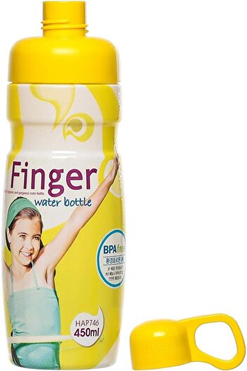 locknlock 450ml Finger Water Bottle - Yellow