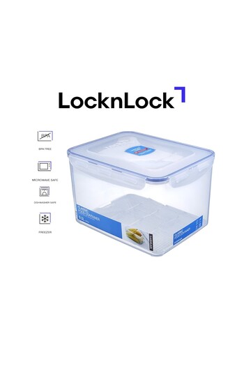 locknlock علبة تخزين طعام مستطيلة محكمة الغلق سعة 9 لتر - خالية من مادة BPA، آمنة للاستخدام في الميكروويف والفريزر وغسالة الأطباق