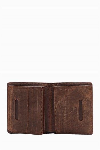 DAMY Genuine Leather Rfid Protected Men's Wallet 290Cr - Brown