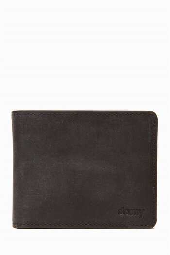 DAMY Genuine Leather Rfid Protected Men's Wallet 390 - Black