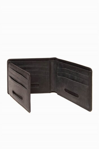 DAMY Genuine Leather Rfid Protected Men's Wallet 390 - Black