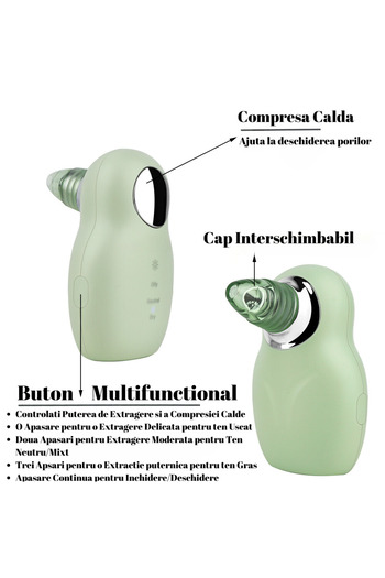 OEM Blackhead, Oil, and Pore Removal Device with Heating Function