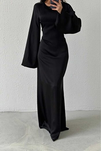 PERADO Back Drawstring Zipper Evening Dress