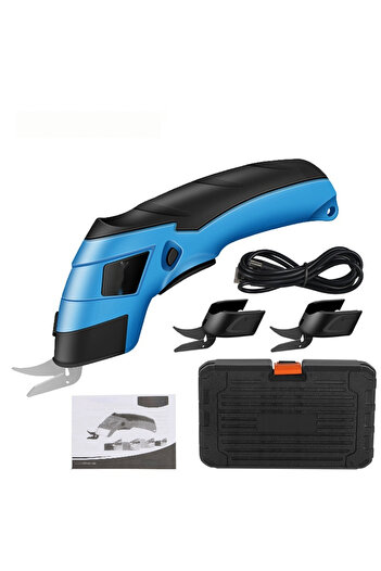 Choice plastic box 2 cutter New cordless electric tailoring scissors USB charging Suitable for cutting cott
