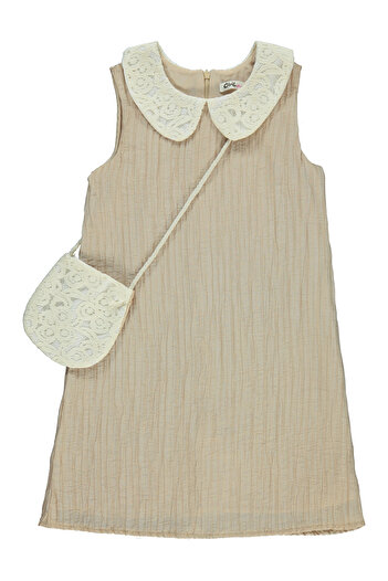 Civil Girls 6-9 Years Old Girl Beige Dress