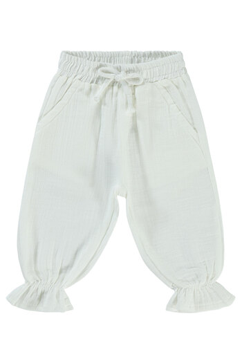 Civil Baby Baby Girl Pants 6-18 Months Ecru