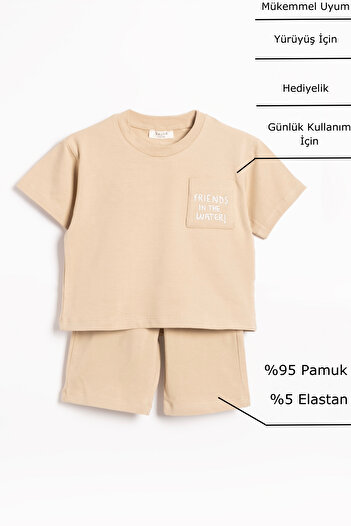 Vauva Unisex Summer Suit - Pocket Suit T-Shirt and Shorts