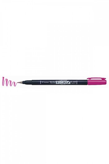 Tombow Fudenosuke Brush Pen Brush Tip Pen Hard Tip - Pink
