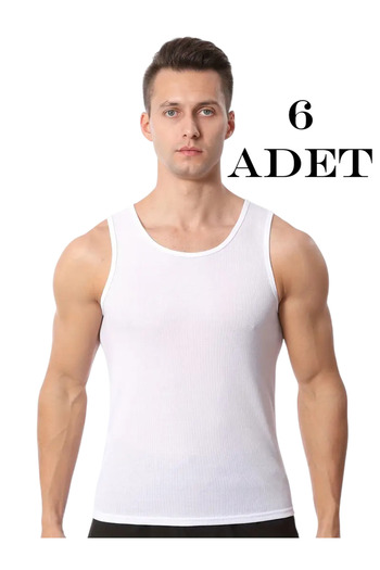 Özten 6 Pack Premium 100% Cotton Combed Cotton Men's Undershirt Incı1003