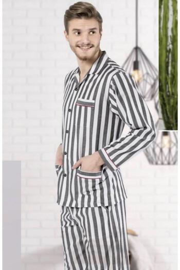 REN Gaffur Pajamas, Striped Pajamas, 100% Cotton, Poplin Woven