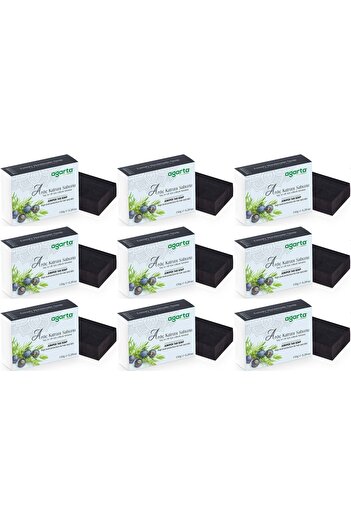 Agarta Handmade Natural Soap 150Gr Juniper Tar (Set of 9)