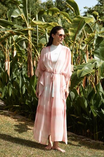 Haşema Pink Long Pareo 5042