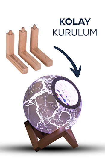 DEMPOWER Projeksiyonlu Bluetooth Hoparlör | Uyku Yardımcısı ve Dekoratif Gece Lambası