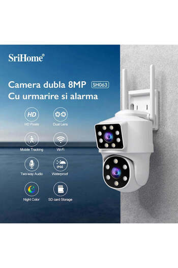 Sricam SriHome SH063 PRO WIFI Dual CCTV Video Surveillance Camera