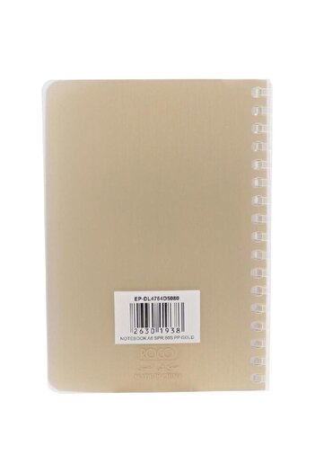 Roco Notebook – A6, 160 Pages, Lined, Plain Gold Cover