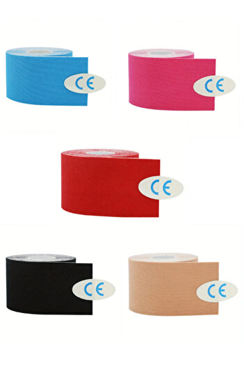 Octacare Athlete's Tape 5 Meters X 5 cm Kinesio Tape Beauty Cotton Kinesio for Facial Area (5 Pcs)