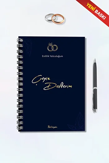 Evlilik Yolculuğum Dowry Notebook, Wedding Planner, Dowry List, Dowry, Promise, Engagement, Henna, Honeymoon, Spiral, 44 Pages.