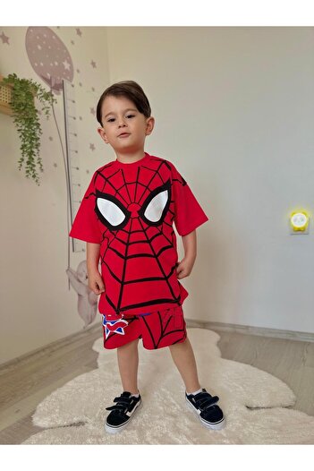 öykümgaleria Boy's Summer Top and Bottom Set with Shorts
