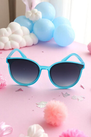 MACERATİ Tanca Kids Unisex Blue Frame 0-10 Years Old Children's Sunglasses Uv400 Certified with Box