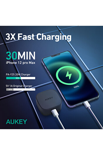 AUKEY Minima 20W Compact PD Wall Charger PA-Y25 Black