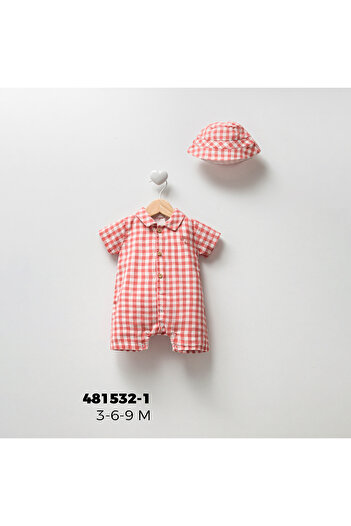 Cassiope Baby Plaid Summer Short Jumpsuit