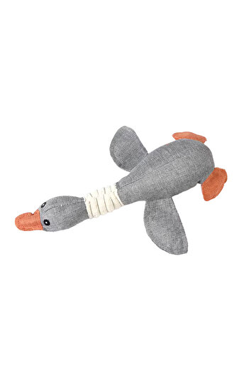 NO BRAND Jucarie din plus pentru caini, rata gri, 32 cm, cu sunet