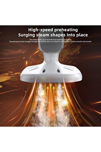 FOXMAG24 Portable steam iron, 180° rotatable, 32W, for all fabrics, 20 ml tank capacity, white