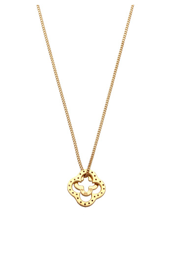 ELLI Náhrdelník Elli Náhrdelník pro ženy Přívěsek s přívěskem Cloverleaf Armouredchain Zirkon Diamond Cut White 925 Sterlin
