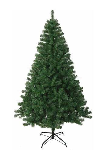 huitich 220cm Artificial Christmas Tree in Lush Green Pine, with 1050 Branches