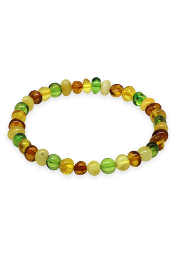 Tesbihane Pastel Color Natural Form Natural Drop Amber Men's Bracelet