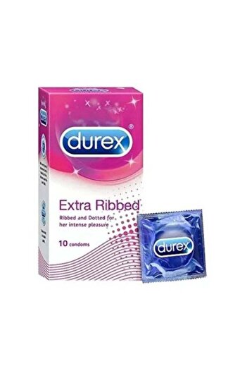 Durex 10-Piece Extra Ribbed Condoms Set