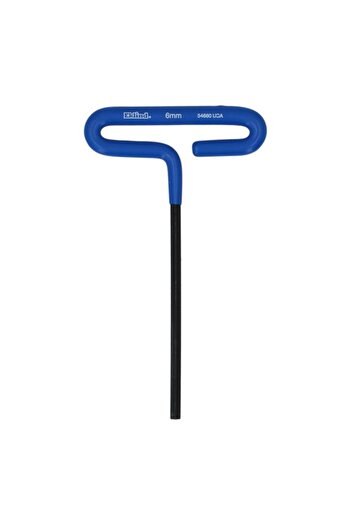 Generic Eklind Cushion Grip Alloy Steel Hex T-Key Blue and Black 6inch x 6mm 54660