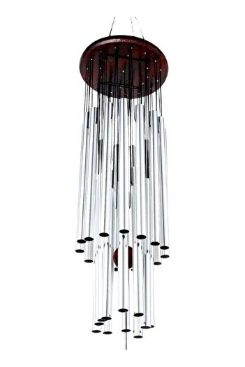 Generic Hanging Wind Chime Silver/Brown