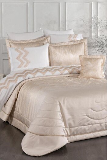 Çeyiz Diyarı Inferno 10 Piece Dowry Set Cream