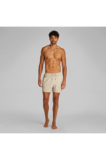 Calvin Klein Medium Drawstring-Print Erkek Bej Mayo
