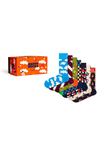 Happy Socks 7-Pack A Wild Week Socks Gift Set
