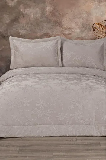 Çeyiz Diyarı Jasmin Fiber Filled Double Size 250X255 cm Bedspread Cream